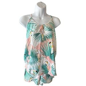 ECHO Tropical Flamingo Pajama Set size medium
